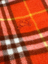 Burberry Orange Tartan Scarf