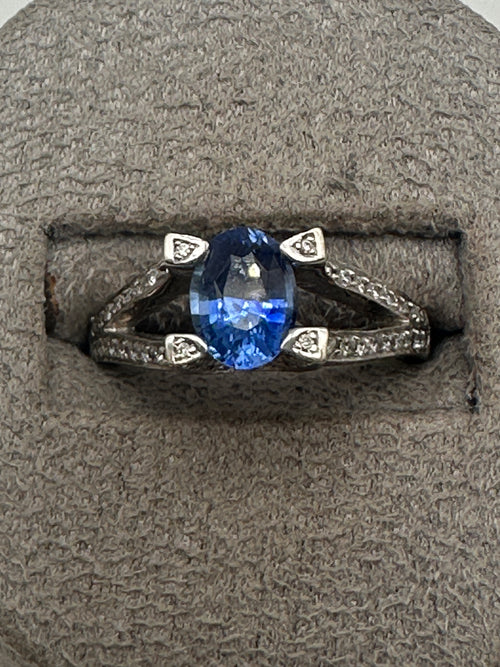 Sapphire and Diamond Ring