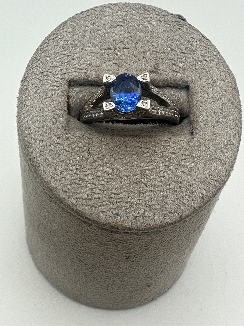 Sapphire and Diamond Ring