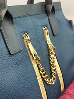 Chloe Two-Tone Tote Bag