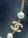 Chanel Small Gold Pearl Necklace