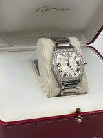 Cartier Tortue 18ct  White Gold With Diamonds