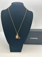 Chanel Perfume Bottle Pendant Necklace