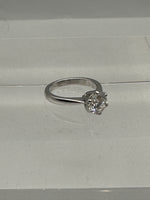 Platinum Solitaire Diamond Ring