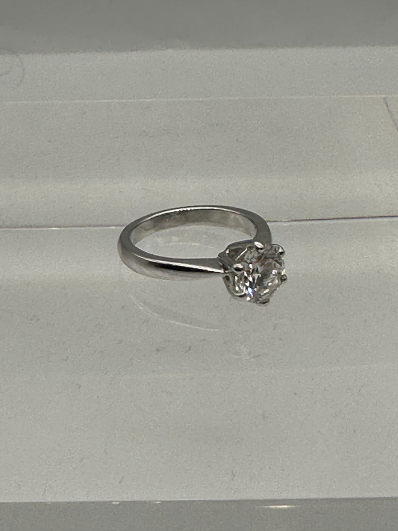 Platinum Solitaire Diamond Ring