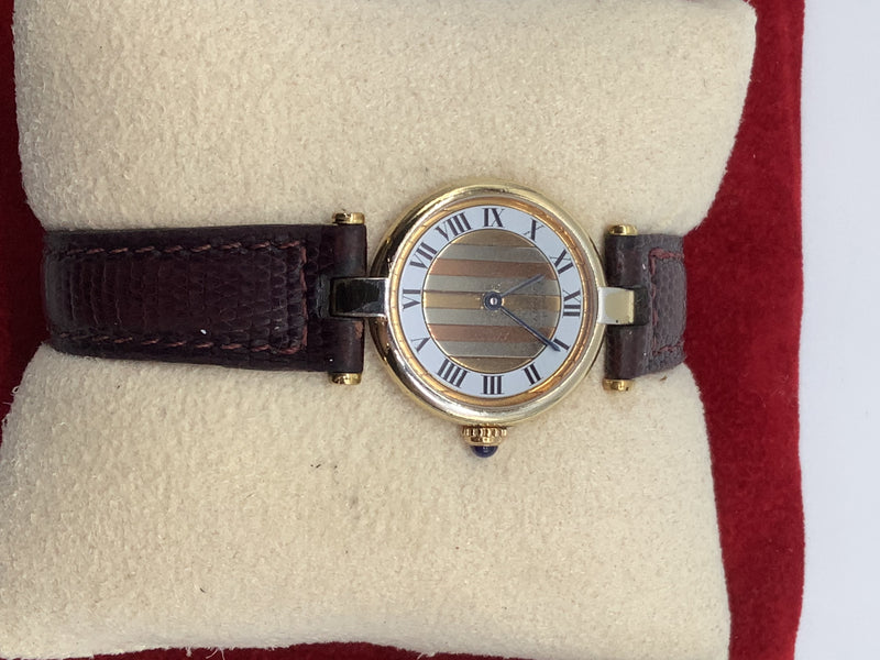 Must De Cartier Gold Vermeil Watch