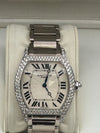 Cartier Tortue 18ct  White Gold With Diamonds