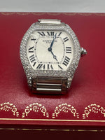 Cartier Tortue 18ct  White Gold With Diamonds