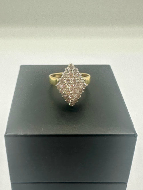 Vintage Diamond Cluster Ring