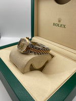 Rolex Stainless Steel and Yellow Gold Lady Datejust 26mm Diamond Dial