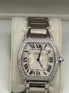 Cartier Tortue 18ct  White Gold With Diamonds