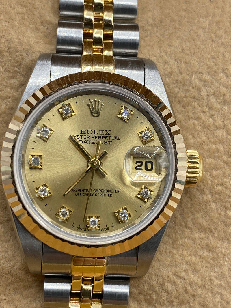 Rolex 26mm Datejust Stainless Steel And Yellow Gold