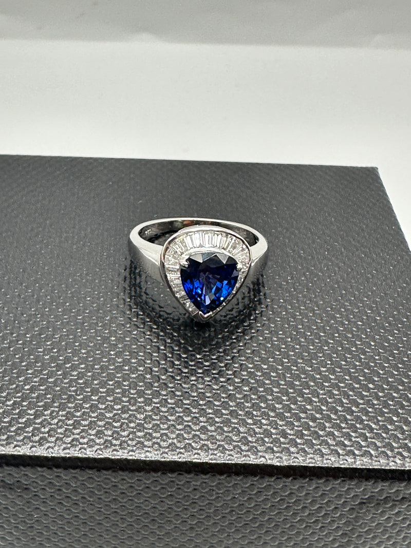 Sapphire And Diamond Ring