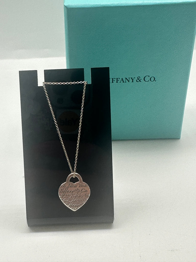 Tiffany Notes 727 Fifth Avenue Heart Necklace