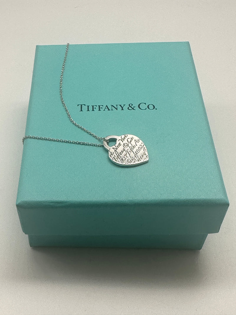 Tiffany Notes 727 Fifth Avenue Heart Necklace