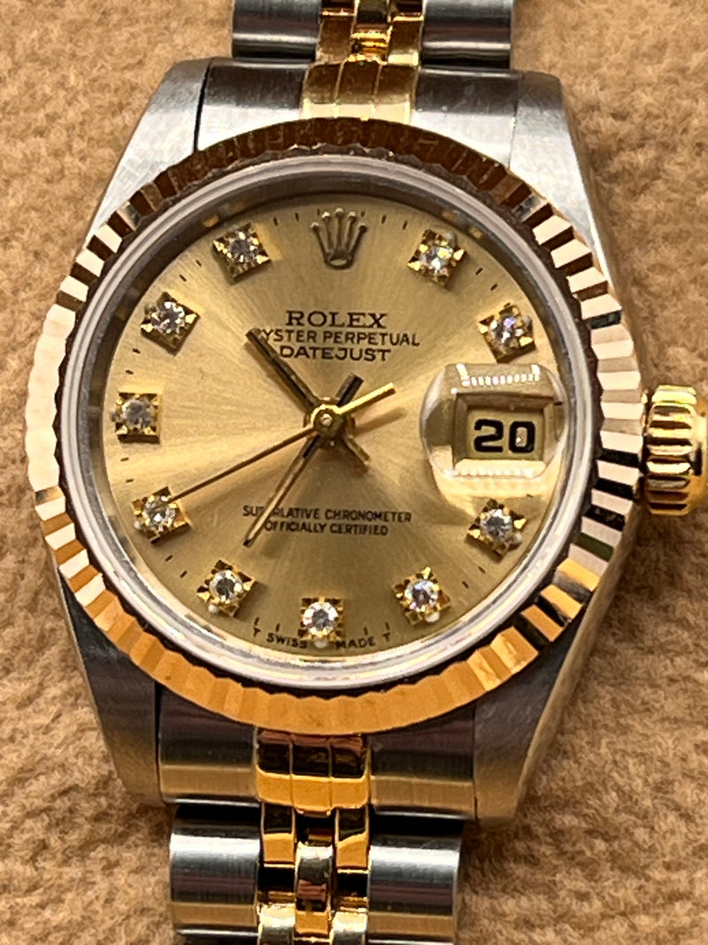 Rolex 26mm Datejust Stainless Steel And Yellow Gold