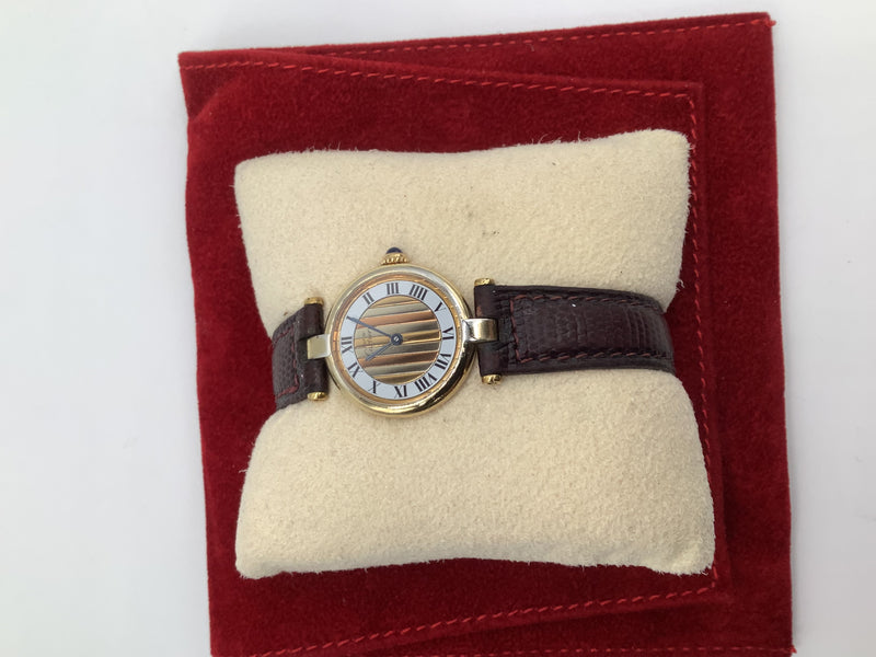 Must De Cartier Gold Vermeil Watch