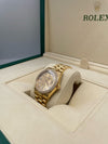 18k Yellow Gold Rolex DayDate 36mm, Factory Diamond Dial and Bezel