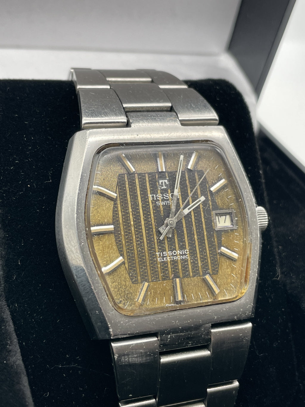 Large Vintage Tissot Tissonic Electric Elite HNW High End