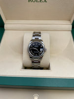 Rolex Datejust 31mm Black Roman Numeral Dial