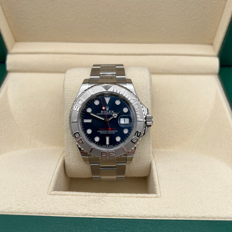 Rolex Pre-owned Rolex Yacht-Master 40 Platinum Dial Stainless
