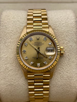 Rolex 26mm 18ct Yellow Gold Ladies Datejust