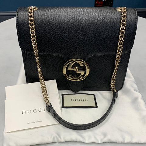 Gucci Interlocking Leather Handbag