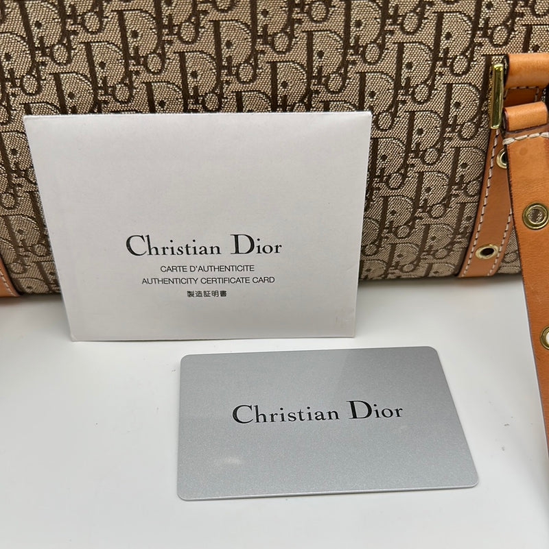 Columbus leather handbag Dior Beige in Leather - 31024309