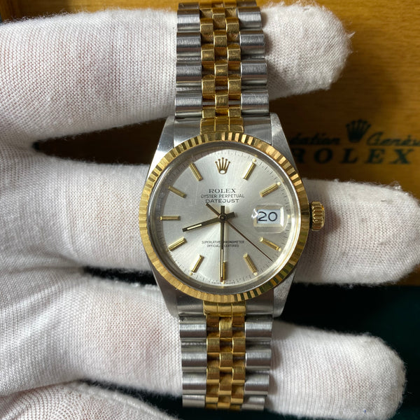 Rolex Datejust Stainless Steel And Yellow Gold 36mm Full Set – Elite ...