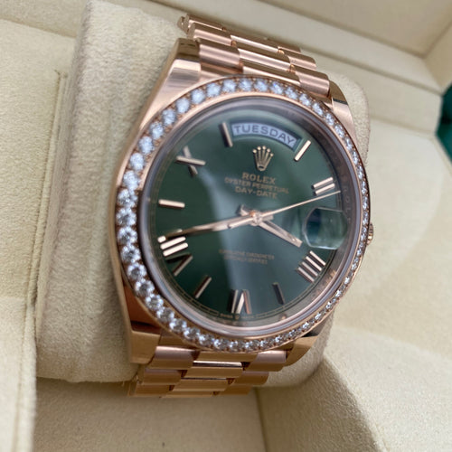 Rolex Everose gold day date 40