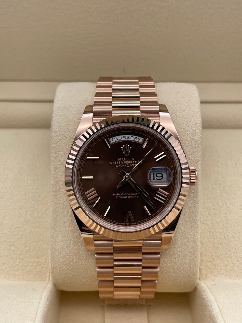 Rolex Rose Gold Day Date 40mm 228235